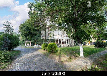 Bucarest, Romania. 23 maggio 2024. Vista esterna della chiesa ortodossa di San Giorgio nel centro della città Foto Stock