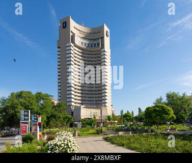 Bucarest, Romania. 23 maggio 2024. Vista esterna del Grand Hotel Bucharest nel centro della città Foto Stock