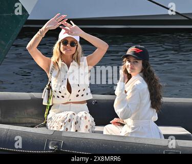 Monk, Monk. 26 maggio 2024. Monaco, celebrità al Gran Premio di F1 di Monte Carlo nella foto: Leni Klum e Heidi Klum credito: Agenzia fotografica indipendente/Alamy Live News Foto Stock