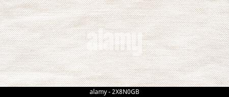 Vista ravvicinata della trama ruvida del tessuto di lino sotto la luce naturale in un ambiente Studio Foto Stock