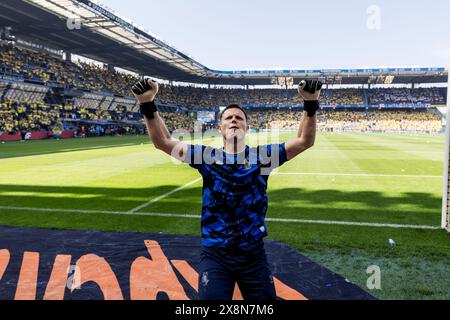 Brondby, Danimarca. 26 maggio 2024. Il portiere Patrick Pentz di Broendby SE visto prima del 3F Superliga match tra Broendby IF e Aarhus GF al Brondby Stadium. (Photo Credit: Gonzales Photo/Alamy Live News Foto Stock