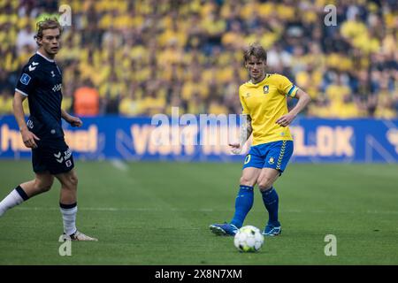 Brondby, Danimarca. 26 maggio 2024. Daniel Wass (10) di Broendby SE visto durante il 3F Superliga match tra Broendby IF e Aarhus GF al Brondby Stadium. (Photo Credit: Gonzales Photo/Alamy Live News Foto Stock