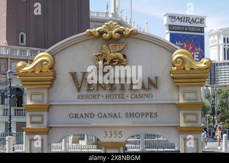 Las Vegas, Nevada, USA 15 ore maggio 2024 The Venetian Hotel & Casino in Las Vegas Blvd il 15 maggio 2024 a Las Vegas, Nevada, USA. Foto di Barry King/Alamy Stock Photo Foto Stock