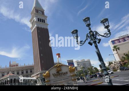 Las Vegas, Nevada, USA 15 ore maggio 2024 The Venetian Hotel & Casino in Las Vegas Blvd il 15 maggio 2024 a Las Vegas, Nevada, USA. Foto di Barry King/Alamy Stock Photo Foto Stock