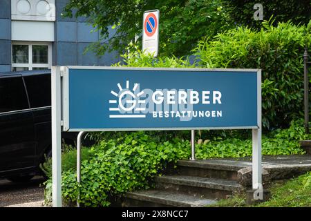 Olten, Svizzera - 25 maggio 2024: Gerber Bestattungen è un fornitore di servizi funebri a Olten Foto Stock