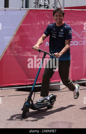 Monaco, Monaco. 26 maggio 2024. Circuito di Monaco #23 Alexander Albon (tha) Williams Racing (gbr) Williams FW46 Mercedes, durante il Gran Premio di Formula 1 2024 di Monaco, ottavo round del Campionato del mondo di Formula 1 2024 dal 20 al 23 maggio 2024 sul circuito di Monaco. (Philippe Nanchino/SPP) credito: SPP Sport Press Photo. /Alamy Live News Foto Stock