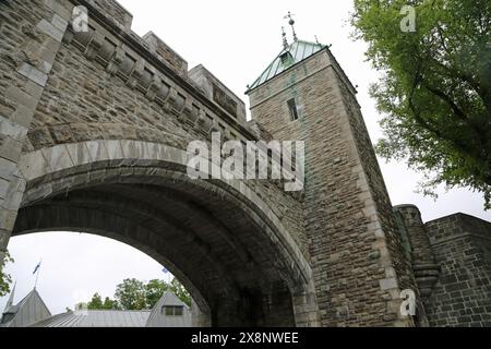 Sotto St Louis Gate - Quebec City, Canada Foto Stock