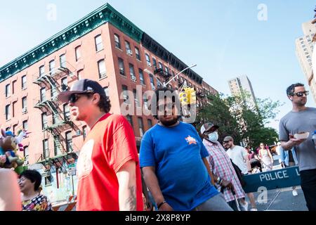 26 maggio 2024, New York City, New York, U. S: Fiera annuale Lower East Side Boricua Street lungo Avenue C a New York City (immagine di credito: © Billy Tompkins/ZUMA Press Wire) SOLO PER USO EDITORIALE! Non per USO commerciale! Foto Stock