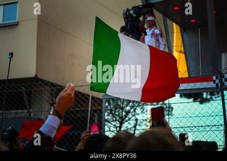 Monaco, Principato di Monaco. 26 maggio 2024. Bandiera durante il GP di Monaco, 23-26 maggio 2024 Montecarlo, campionato del mondo di Formula 1 2024. Credito: Agenzia fotografica indipendente/Alamy Live News Foto Stock