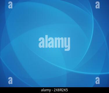Una sfumatura di sfumature blu forma uno sfondo astratto con più cerchi trasparenti sovrapposti, creando un effetto visivo dinamico e rilassante. Illustrazione Vettoriale