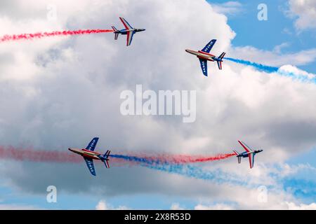 © Arnaud BEINAT/Maxppp. 2024/05/25, Chambley, Lorena, Grand Est, Francia. Patrouille de France INGLESE: Squadra nazionale dell'aeronautica militare francese Patrouille de France. Crediti: MAXPPP/Alamy Live News Foto Stock