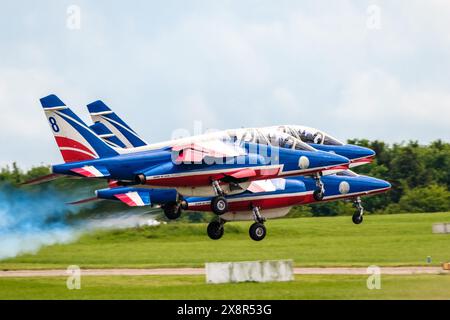 © Arnaud BEINAT/Maxppp. 2024/05/25, Chambley, Lorena, Grand Est, Francia. Patrouille de France INGLESE: Squadra nazionale dell'aeronautica militare francese Patrouille de France. Crediti: MAXPPP/Alamy Live News Foto Stock