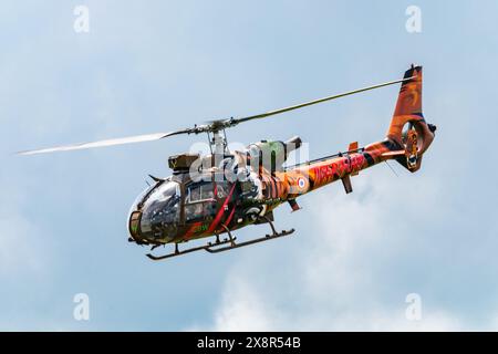 © Arnaud BEINAT/Maxppp. 2024/05/25, Chambley, Lorena, Grand Est, Francia. Hélicoptère léger Gazelle de l'armée de terre francese. INGLESE : Gazelle leggero elicottero dell'esercito francese. Crediti: MAXPPP/Alamy Live News Foto Stock