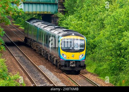 Treno Trans Pennine Express diretto a Cleethorpes. Classe 185. Foto Stock