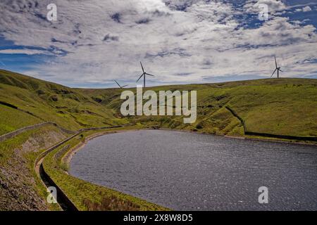 Scout Moor Reservoir. Foto Stock