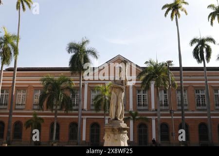 L'edificio dell'Archivio Nazionale del Brasile. Istituzione federale creata nel 1838 come Imperial Public Archives - Rio de Janeiro, Brasile 05.24.2024. Foto Stock