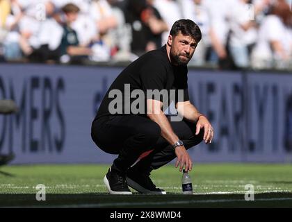 Londra, Regno Unito. 26 maggio 2024. Russell Martin manager del Southampton durante la partita del campionato Sky Bet al Wembley Stadium di Londra. Il credito per immagini dovrebbe essere: Paul Terry/Sportimage Credit: Sportimage Ltd/Alamy Live News Foto Stock