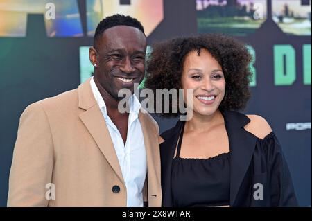 Jerry Kwarteng, Oceana auf dem mintfarbenen Teppich bei der Europapremiere von BAD BOYS: CAVALCATE O DIE Am Zoo Palast a Berlino AM 27.05.2024 *** Jerry Kwarteng, Oceana sul tappeto color menta alla prima europea di BAD BOYS CAVALCATE O MORIRETE allo Zoo Palast di Berlino il 27 05 2024 Foto Stock