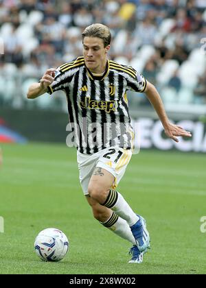 Torino, Italia. 25 maggio 2024. Nicolo' fagioli (Juventus FC) durante Juventus FC vs AC Monza, partita di calcio italiano di serie A A Torino, maggio 25 2024 crediti: Agenzia fotografica indipendente/Alamy Live News Foto Stock