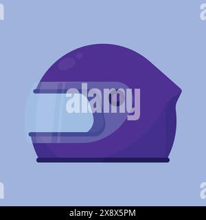 Vettore casco da moto. illustrazione vettoriale dell'icona di protezione del casco da bici. illustrazione della bicicletta del casco Illustrazione Vettoriale
