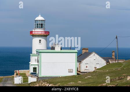 Irlanda, contea di Donegal, isola di Arranmore, faro di Arranmore Foto Stock