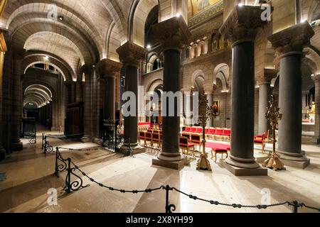 Principato di Monaco, Monaco, nella città vecchia, la Cattedrale Immacolata di Notre Dame di Monaco sulla roccia Foto Stock