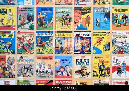 Belgio, Bruxelles, Belgian Comic Strip Center o Comic Strip Museum Foto Stock