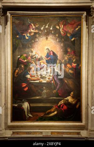 Italia, Toscana, Lucca, Duomo di San Martino, ultima cena di Jacopo Robusti dice "il Tintoretto" Foto Stock