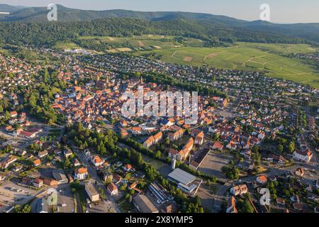 Francia, Bas-Rhin (67), Wissembourg (vista aerea) Foto Stock