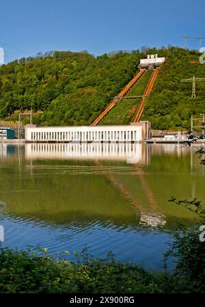 Ex centrale elettrica di stoccaggio pompato Koepchenwerk sul lago Hengstey, Germania, Renania settentrionale-Vestfalia, Ruhr area, Herdecke Foto Stock