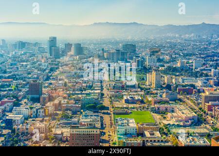Los Angeles, California - 12 aprile 2024: Los Angeles City scape from Above Foto Stock