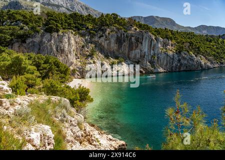 Der Strand Nugal bei Makarska, Kroatien, Europa | Nugal Beach vicino a Makarska, Croazia, Europa Foto Stock