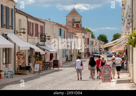 Strada principale, Cittadella di Brouage, Hiers-Brouage, elencato come uno dei più bei villaggi della Francia, Charente-Maritime (17), Nouvelle-Aquitaine Reg Foto Stock