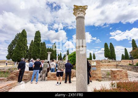 Italica, casa degli uccelli, antica città romana, 206 a.C., Andalusia, Spagna Foto Stock