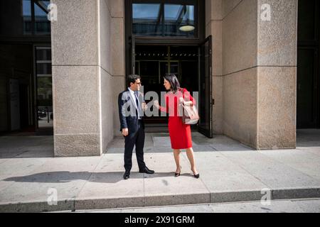 Berlino, Germania. 28 maggio 2024. Berlino, 28.05.2024. Il ministro degli Esteri federale Annalena Baerbock incontra il ministro degli Esteri francese Vice Ministro degli Esteri SV © phane SV © journv © presso il Ministero degli Esteri di Berlino fotografato per conto del Ministero degli Esteri credito: dpa/Alamy Live News Foto Stock
