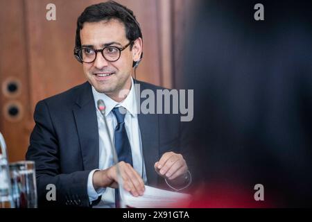 Berlino, Germania. 28 maggio 2024. Berlino, 28.05.2024. Il ministro degli Esteri federale Annalena Baerbock incontra il ministro degli Esteri francese Vice Ministro degli Esteri SV © phane SV © journv © presso il Ministero degli Esteri di Berlino fotografato per conto del Ministero degli Esteri credito: dpa/Alamy Live News Foto Stock