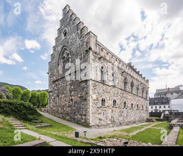 La sala del Re Håkon - Bymuseet i Bergen - visita la Norvegia Foto Stock