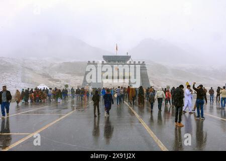 Passo Khunjerab - confine con la Cina di Pak Gilgit Baltistan Pakistan Foto Stock