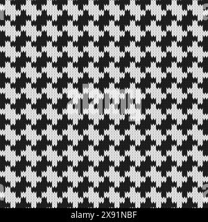 Modello classico lavorato a maglia senza cuciture. Texture in maglia realistica. Foto Stock