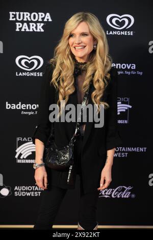 Mirja du Mont bei der Verleihung des 24. Radio Regenbogen Award 2024 nella der Europa-Park Arena. Ruggine, 19.04.2024 Foto Stock