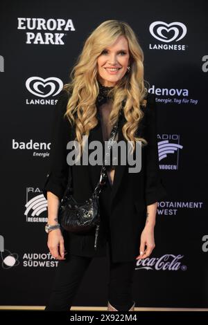 Mirja du Mont bei der Verleihung des 24. Radio Regenbogen Award 2024 nella der Europa-Park Arena. Ruggine, 19.04.2024 Foto Stock