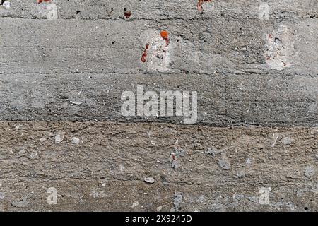Struttura di un vecchio muro in pietra Foto Stock