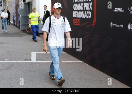 Monte Carlo, Principato di Monaco. 26 maggio 2024. Formula 1 Gran Premio di Monaco sul circuito di Monaco di Monte Carlo. Nella foto: Mick Schumacher © Piotr Zajac/Alamy Live News Foto Stock