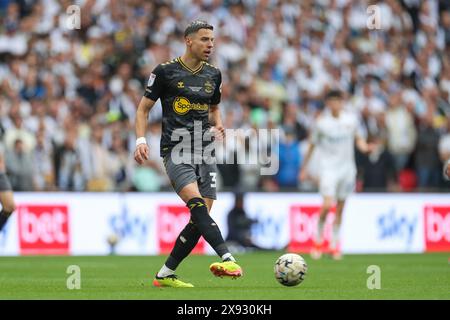 Londra, Regno Unito. 26 maggio 2024. Il difensore del Southampton Jan Bednarek (35) durante il Leeds United FC contro Southampton FC Sky bet finale del Campionato EFL al Wembley Stadium, Londra, Inghilterra, Regno Unito il 26 maggio 2024 Credit: Every Second Media/Alamy Live News Foto Stock