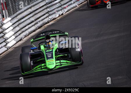 05 MALONY Zane (bar), Rodin Motorsport, Dallara F2 2024, azione durante la 5a prova del Campionato FIA di Formula 2 2024 dal 23 al 26 maggio 2024 sul circuito di Monaco, a Monaco Foto Stock