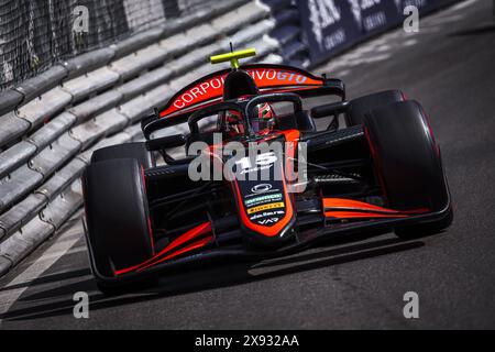 15 VILLAGOMEZ Rafael (mex), Van Amersfoort Racing, Dallara F2 2024, azione durante la 5a prova del Campionato FIA di Formula 2 2024 dal 23 al 26 maggio 2024 sul circuito di Monaco, a Monaco Foto Stock