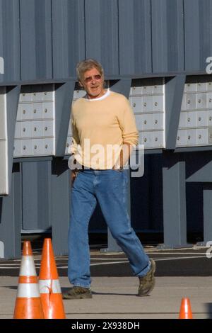 Esclusiva. Harrison Ford partì per il fine settimana del Labor Day con sua moglie Calista Flockhart e suo figlio Liam e un amico di coppia al ranch di Harrison vicino a Jack Foto Stock