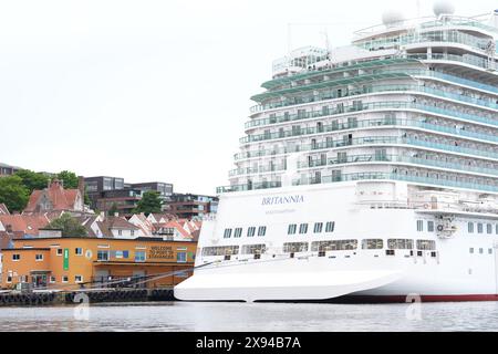 Randaberg 20240529. La nave da crociera Britannia è ormeggiata a Stavanger foto: Lise Åserud / NTB Foto Stock
