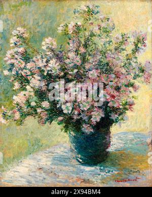 Claude Monet, Vase of Flowers, still life painting in oil on canvas, 1881-1882 Foto Stock