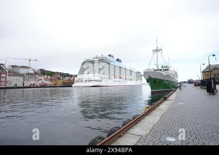 Randaberg 20240529. La nave da crociera Britannia è ormeggiata a Stavanger foto: Lise Åserud / NTB Foto Stock